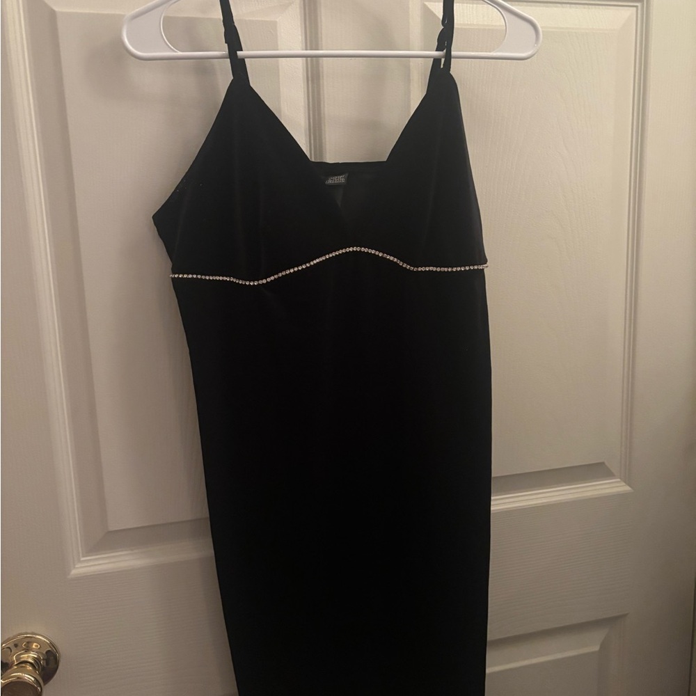 Wild Fable Black Dress with Rhinestone Accents